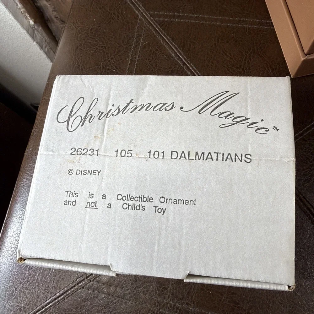 Vintage Grolier Disney Christmas Magic Ornament 101 Dalmatians 26231‎ 1990s Box
